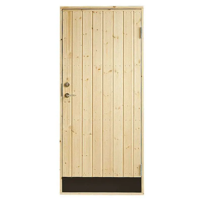 Enkele dichte deur incl. kozijn - Rechtsdraaiend - Onbehandeld - 78,6 x 197,8 cm Lage Kosten