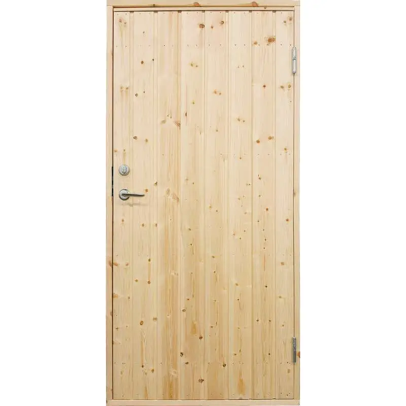 Enkele dichte deur incl. kozijn - Rechtsdraaiend - Onbehandeld - 88,6 x 197,8 cm Lage Prijs