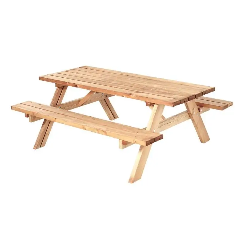 Picknicktafel Thermowood - Opklapbare zitting - 155 x 177 x 71 cm Hoge Kwaliteit