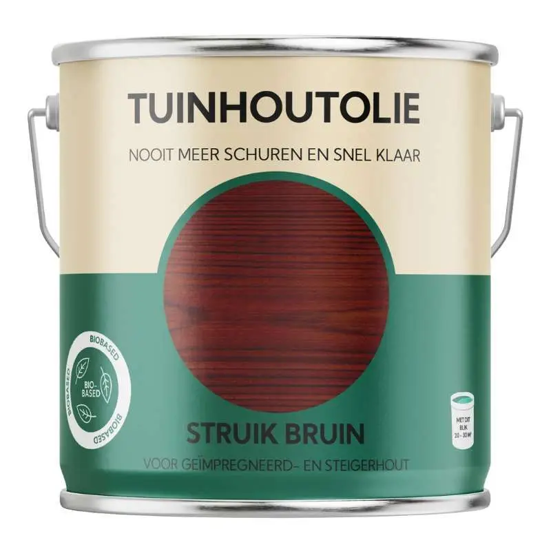 Tuinhout olie biobased - Struik bruin 2,5 liter Tijdelijk Beschikbaar