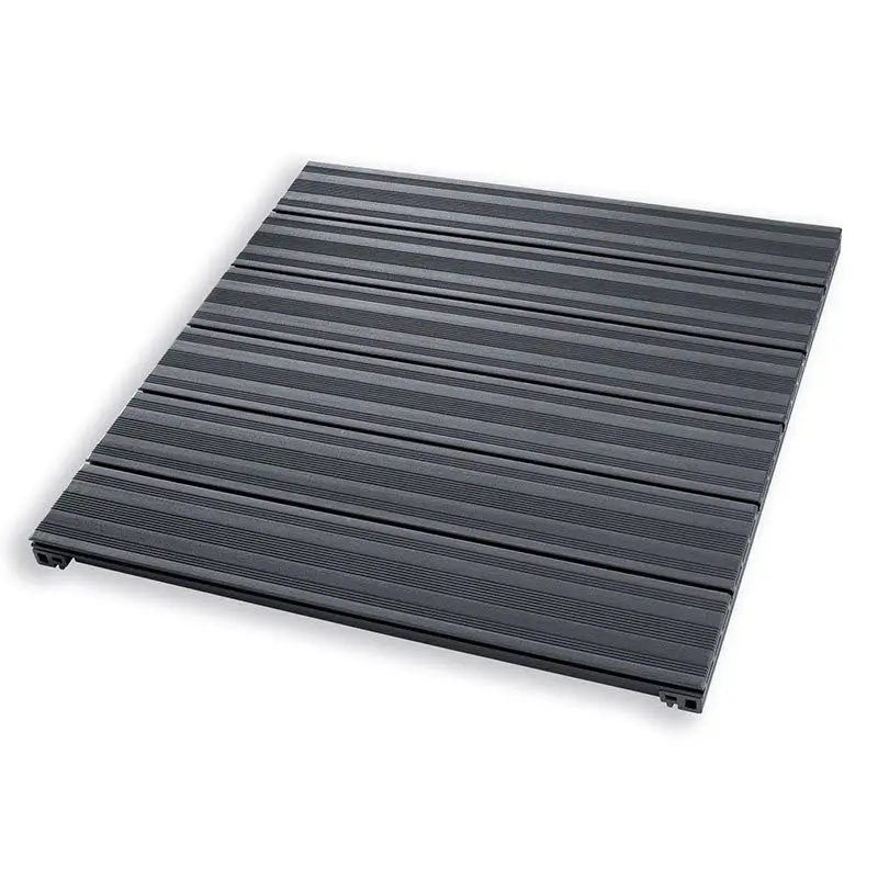 Terrastegel composiet 90 x 90 cm FSC antraciet (50 mm) deckdelen met stalen frame Seizoensaanbieding