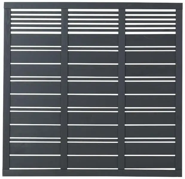 Schutting vuren - Silence louvre recht antraciet (176 x 170 cm) Bestseller