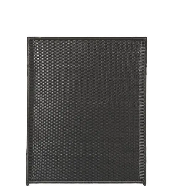 Must-Have Schutting wicker - Trend recht zwart (115 x 140 cm)
