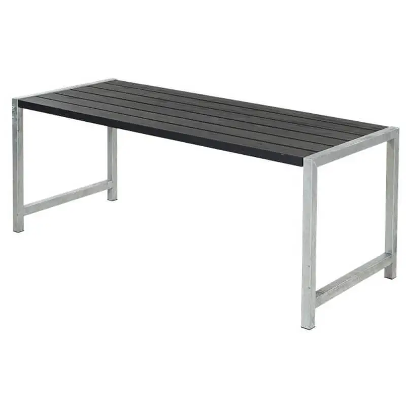 Uitverkoop Tuintafel Plankesaet - Hout & Staal - 186 x 77 x 73 cm