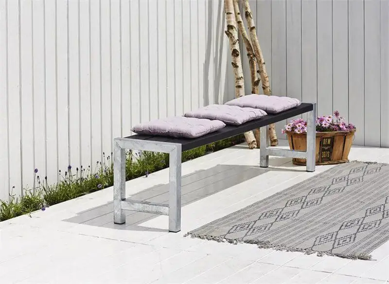 Favoriet Planken bank vuren geimpregneerd - Plankesaet grijsbruin 38 x 176 x 44 cm