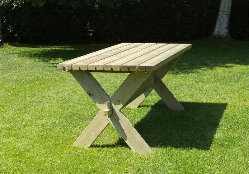 Lage Kosten Tafel vuren geimpregneerd - Nostalgi 76 x 177 x 72 cm