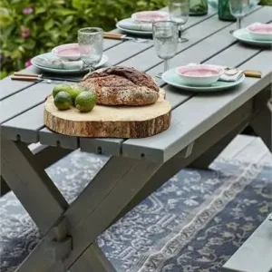 Lage Kosten Tafel vuren geimpregneerd - Nostalgi grijsbruin 76 x 177 x 72 cm
