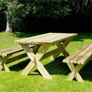 Koop Online Picknicktafel vuren geimpregneerd - Nostalgi - 76 x 177 x 72 cm
