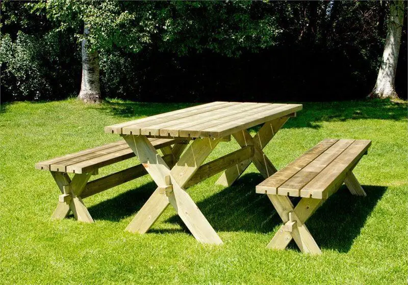 Koop Online Picknicktafel vuren geimpregneerd - Nostalgi - 76 x 177 x 72 cm