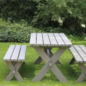 Picknicktafel vuren geimpregneerd - Nostalgi - grijsbruin - 76 x 177 x 72 cm Merkproduct