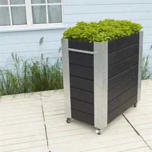 Plantenbak vuren geimpregneerd - Cubic zwart 87 x 50 x 95 cm Populair