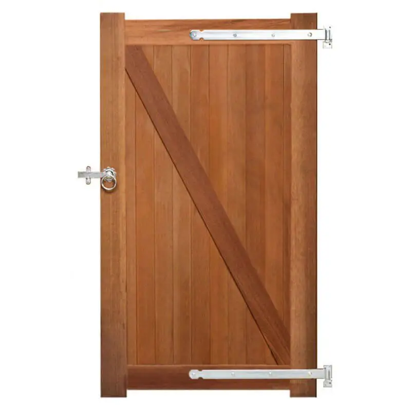 Hoge Kwaliteit Poort hardhout bankirai Belmonte incl. beslag (100 x 180 cm)
