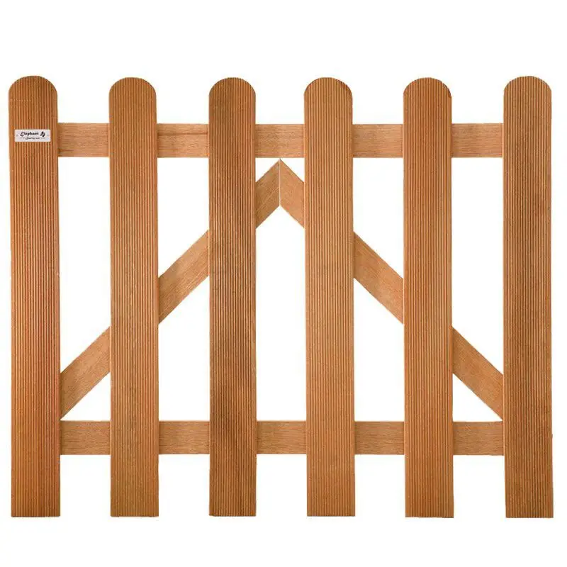 Tuinpoort hardhout bankirai Classic recht rvs (100 x 80 cm) ribbel Bestseller