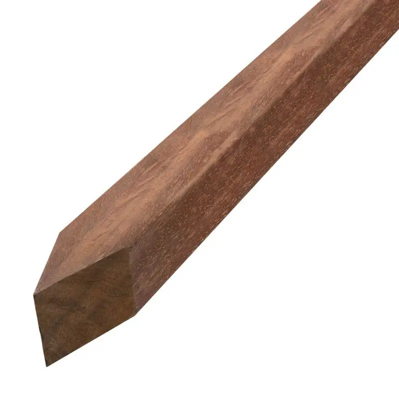 Piketpaal hardhout Azobe 4,0 x 4,0 cm gepunt gezaagd (100 cm) Snelle Levering
