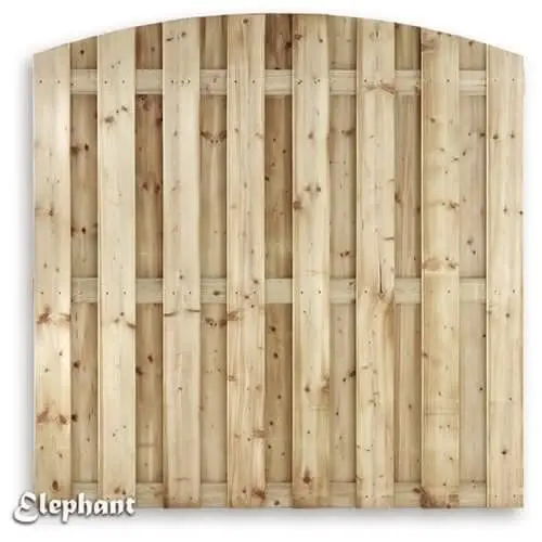 Laatste Versie Schutting vuren Timber toog 15L rvs groen geimpregneerd (180 x 180 cm) schermdikte 4,7 cm