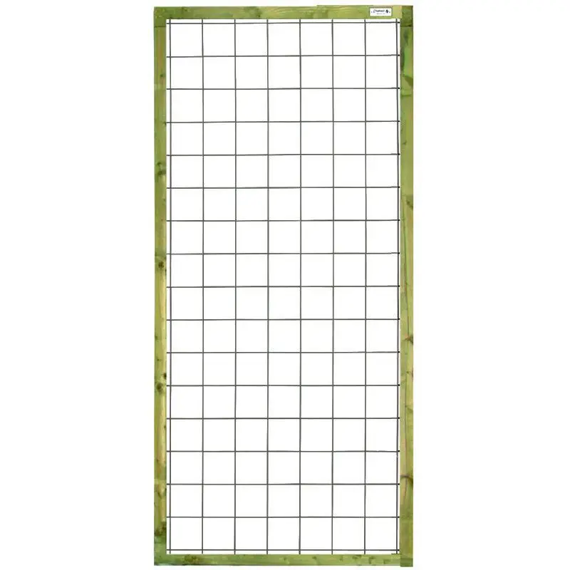 Premium Draadscherm verzinkt zachthout kader groen geimpregneerd (90 x 180 cm)
