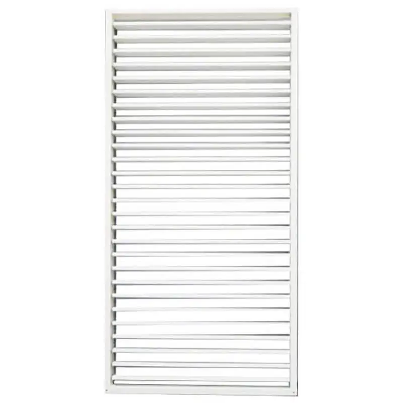 Voordeelprijs Schutting shutter hardhout keruing met verstelbare lamellen wit (90 x 180 cm) schermdikte 6,8 cm