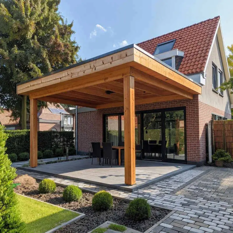 Actieprijs Houten Veranda - Douglas - 300 x 500 cm