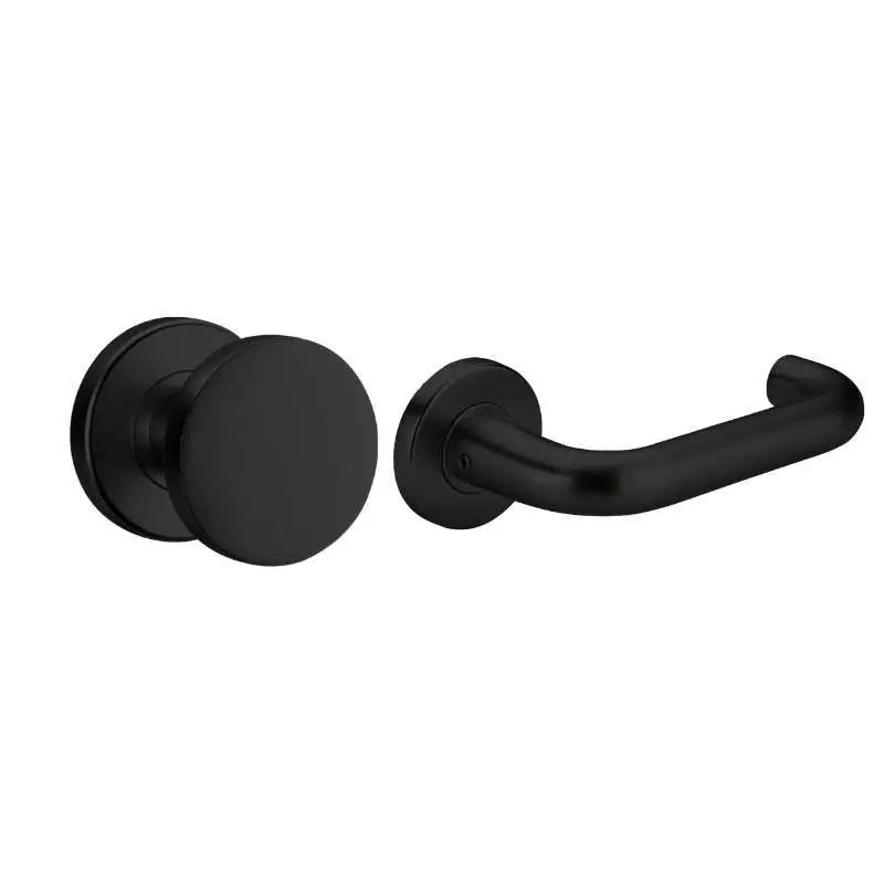 Betaalbaar Deurbeslag - Berlijn - Knop-kruk - Zwart gepoedercoat