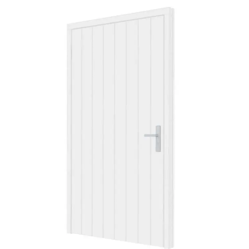 Enkele plaatdeur XL met kozijn - linksdraaiend - wit - 1200 x 2115 mm incl. beslag Hete Deal