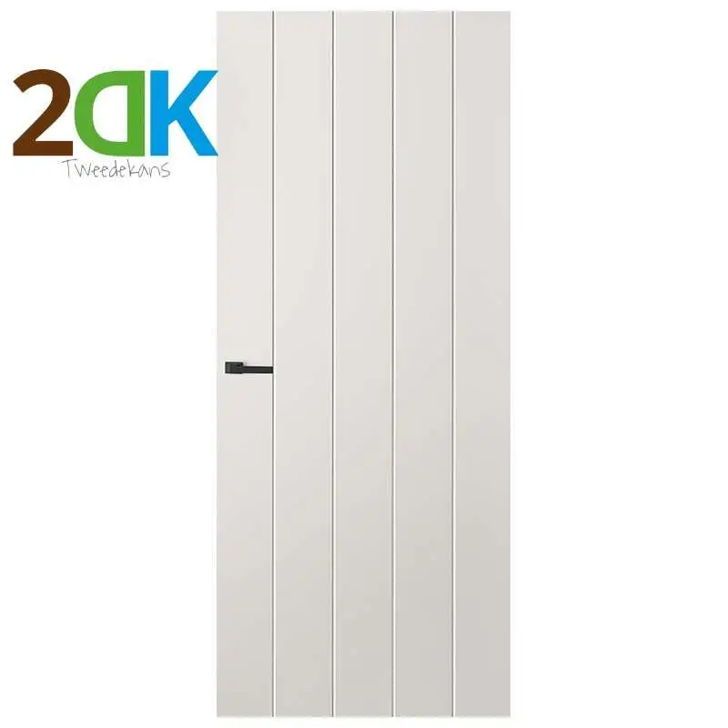 Aanbieding Tweedekans - Binnendeur - Linied酶r - Lodret - Opdek - Rechts - 83x211,5 cm - Hoogwaardig afgelakt wit