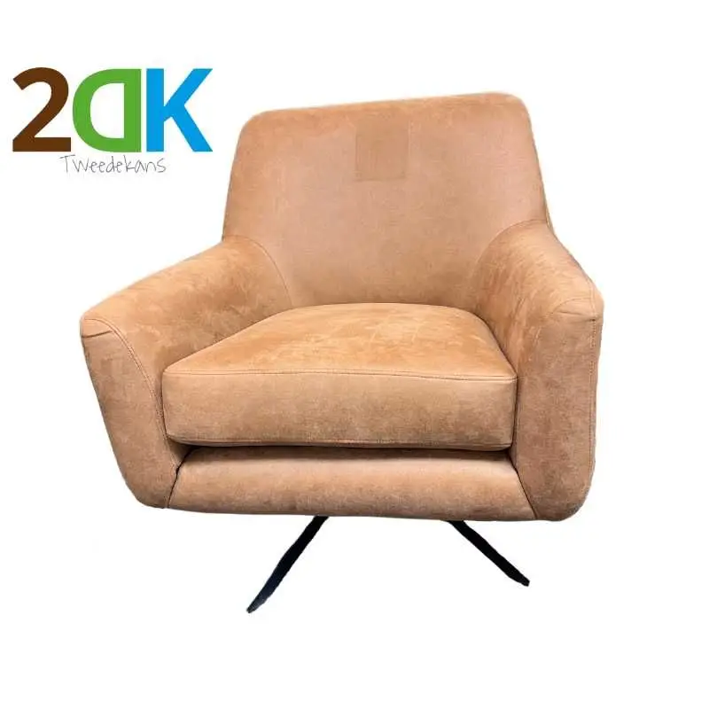 Must-Have Tweedekans - Fauteuil Dion - stof Soft cognac