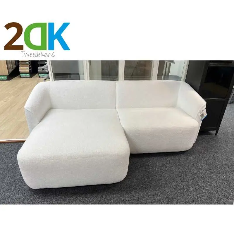 Tweedekans - Hoekbank - Evora - links - stof now or never off-white 01 Veilige Betaling
