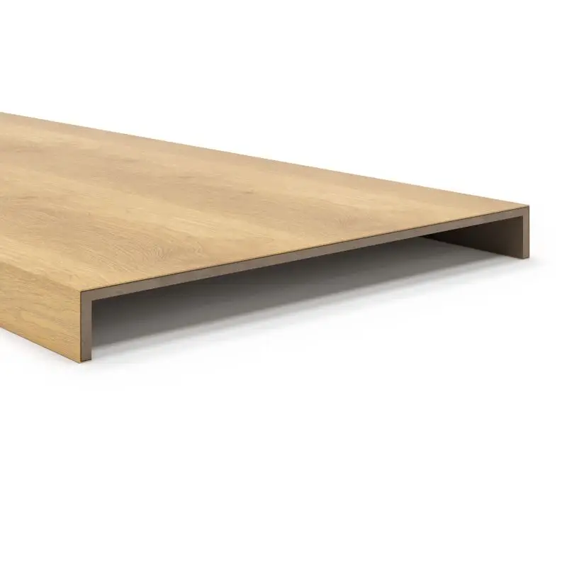 Speciale Aanbieding Overzettreden met neus (2 treden) - PVC toplaag - Cashew oak - 150 x 55 cm