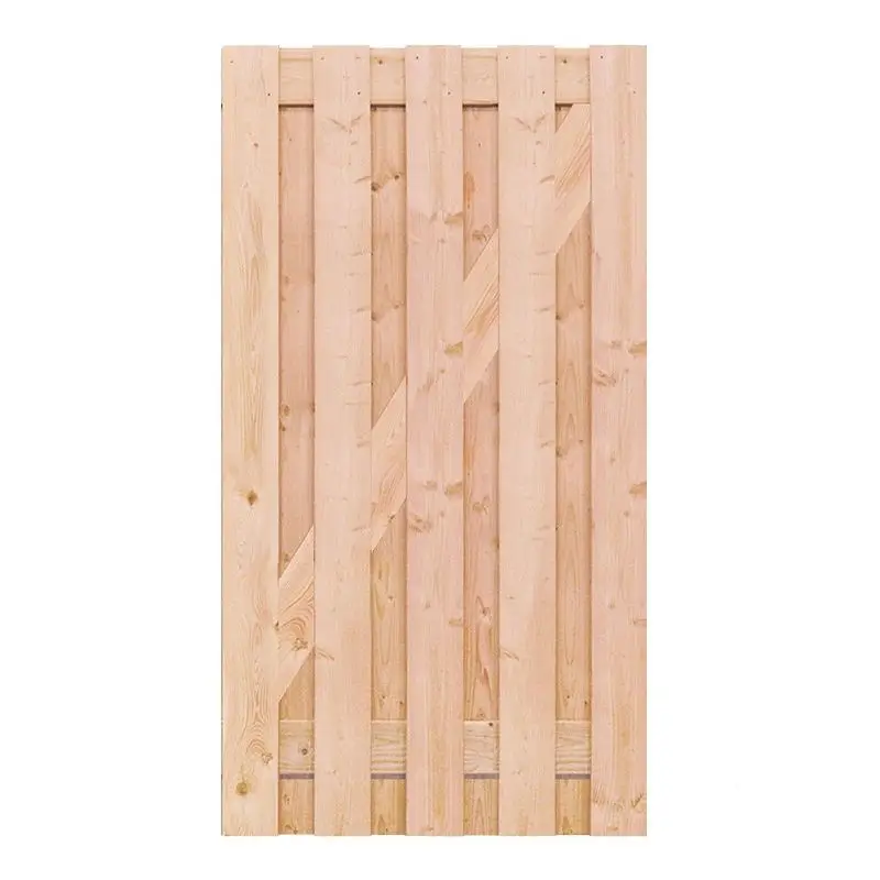 Tuindeur XL Douglas recht rvs (100 x 200 cm) gezaagd dikte 4,5 cm Voordeelprijs