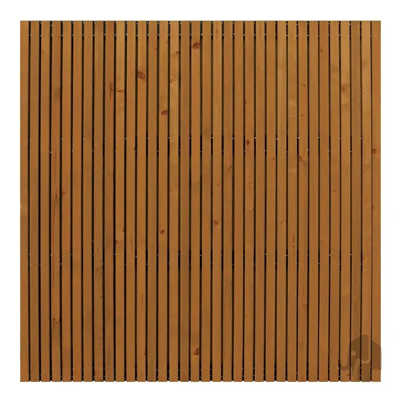 Schutting zachthout vuren bruin - Stripes Black (179 x 179 cm) Must-Have