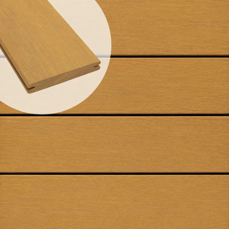 Actieprijs Vlonderplank hardhout Bankirai 2,5 x 14,5 cm (2,45 mtr) vlak