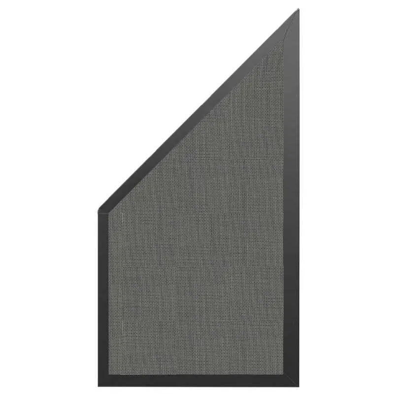 Aanbieding Schutting Sereno Textileen Granite Weave - Antraciet aluminium kader (90 x 180/93 cm)