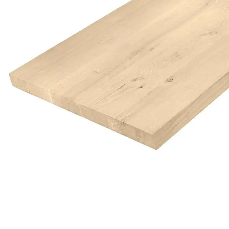 Betrouwbaar Massief werkblad - Eiken verlijmd - Dikte 4,5 cm - 2440 x 900 mm
