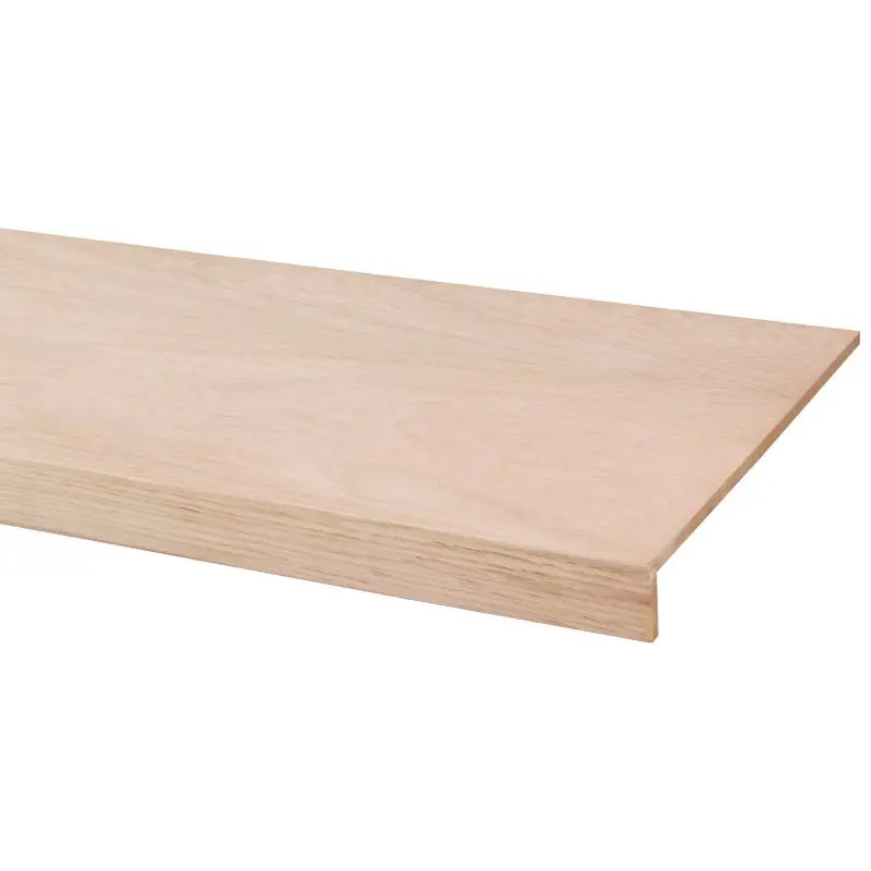 Seizoensaanbieding Overzettrede met neus - Eikenhout 1 mm toplaag - 130 x 40 cm