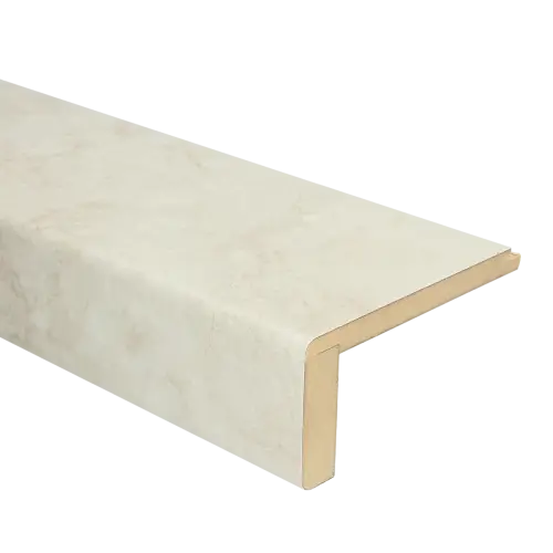 Tijdelijk Beschikbaar Uitloopprofiel doorlopend - Lulea Grijs Marmer - 90 x 6,3 cm