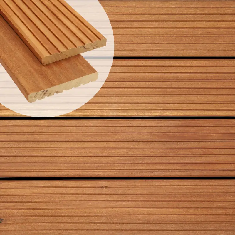 Laatste Versie Vlonderplank hardhout Bankirai 2,1 x 14,5 cm (2,45 mtr) geolied groef/vlak