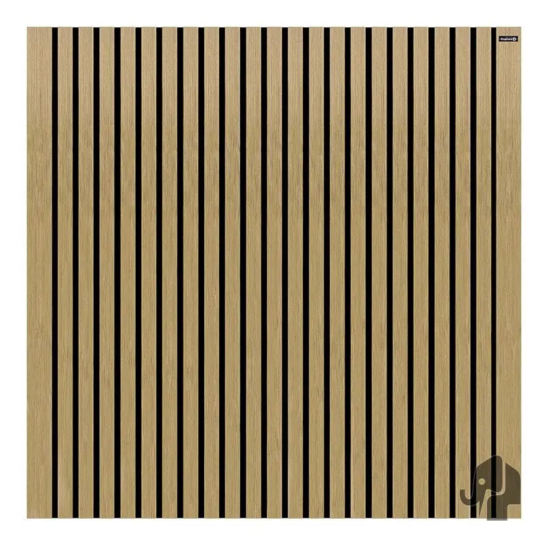 Hoge Kwaliteit Schutting composiet co-ex Stripes Black - Oak (180 x 180 cm)