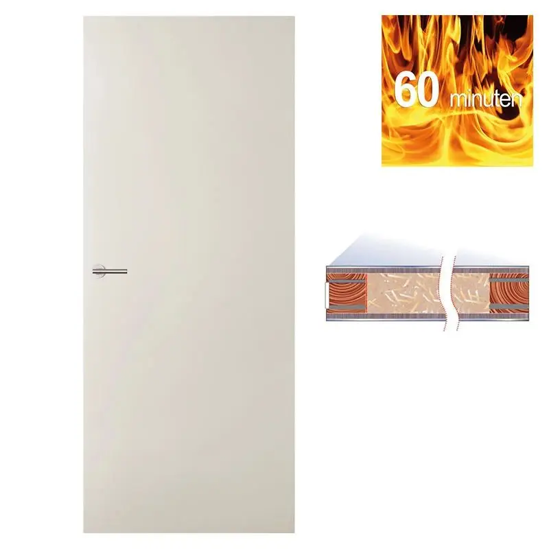 Boarddeur dicht 60-minuten brandwerend NEN6069 - Stomp - Hoogwaardig voorgelakt wit Fabrieksprijs