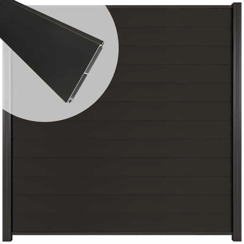 Schutting Aluminium Mix & Match antraciet/aluminium (180 x 180 cm) Koop Online