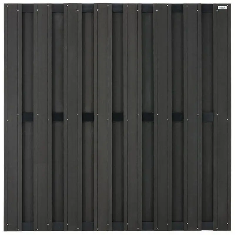 Exclusieve Aanbieding Schutting composiet Design antraciet met antraciet aluminium frame