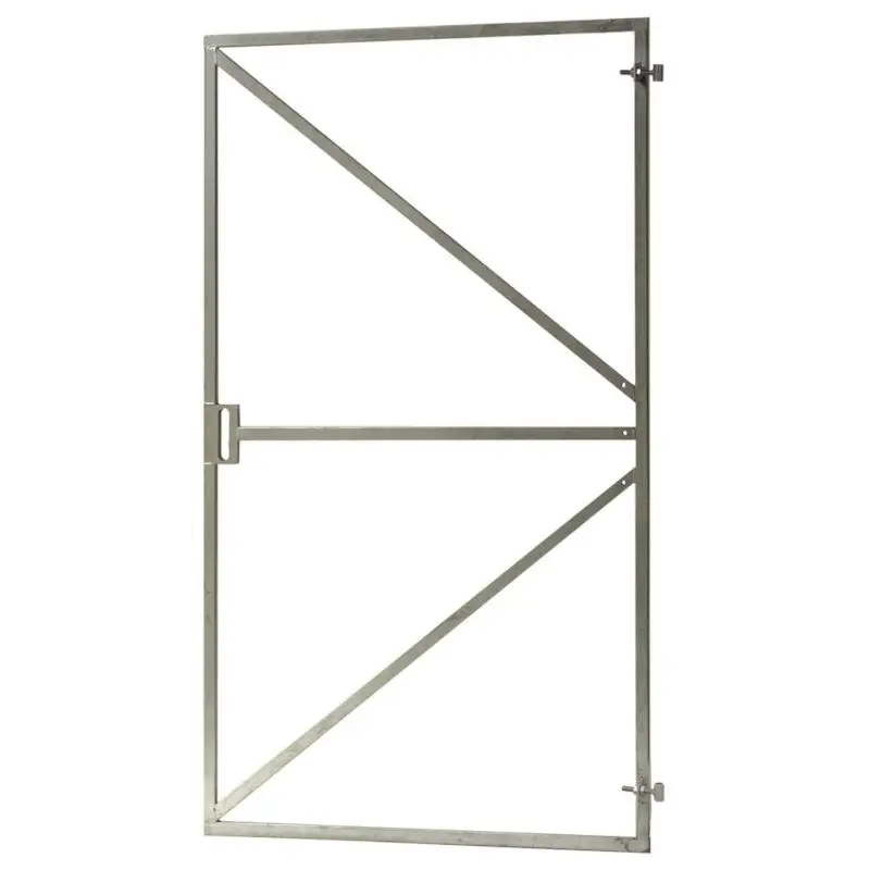 Weekendaanbieding Stalen poortframe - 180 x 100 cm - met slotkast en draadstangen