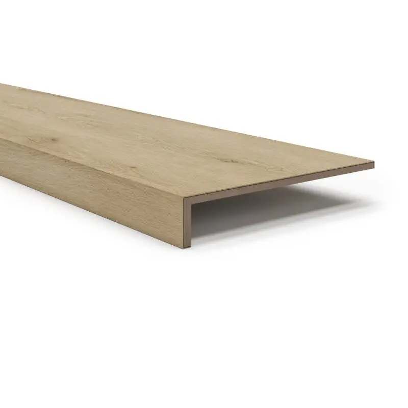 Beperkt Aanbod Overzettrede met neus (2 stuks) - PVC toplaag - Almond oak