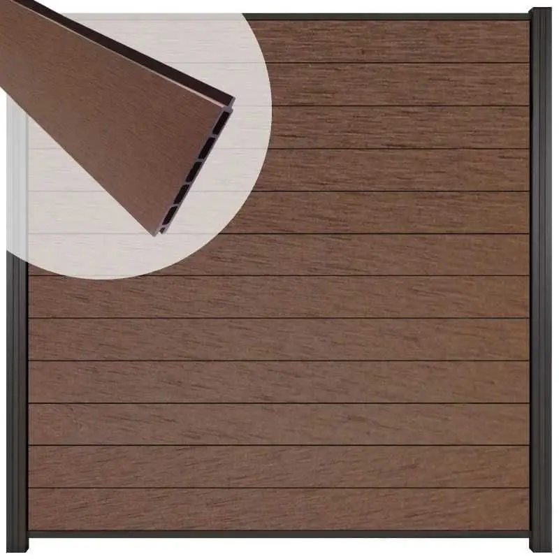 Shop Nu Schutting composiet Mix & Match donkerbruin - antra (180 x 180 cm)