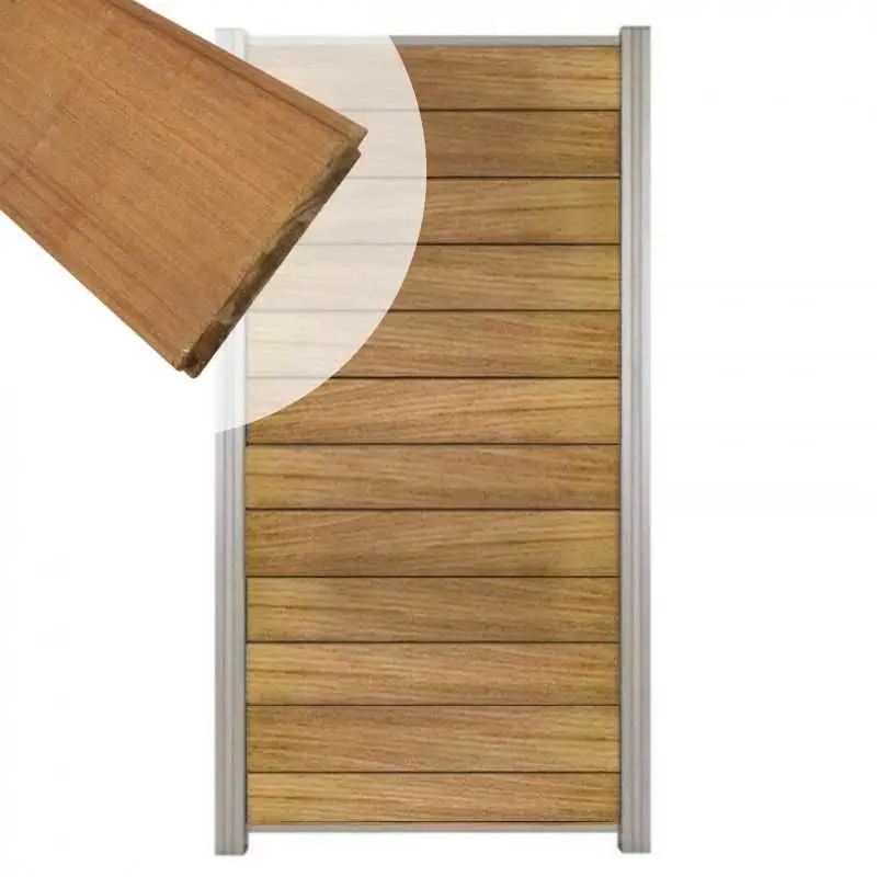 Gratis Retour Zelfbouw schutting hardhout Mix & Match Ipé - blank alu accessoires (90 x 180 cm)