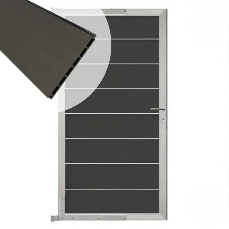 Tuindeur aluminium blank frame Modular - composiet antraciet (90 x 180 cm) Weekendaanbieding