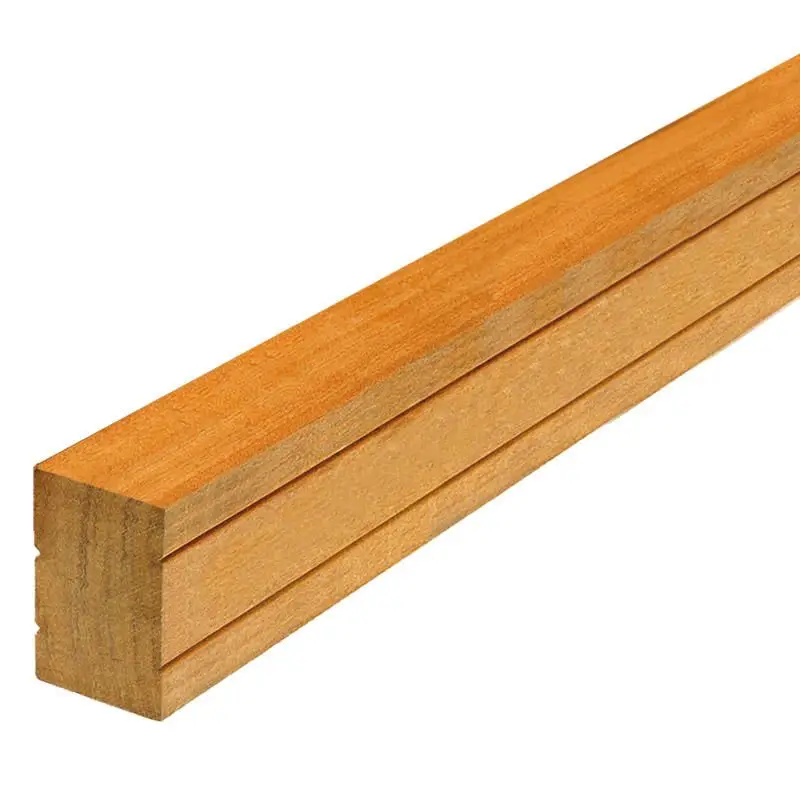 Hoge Kwaliteit Balk hardhout bankirai 40 x 60 mm - geschaafd v-groef