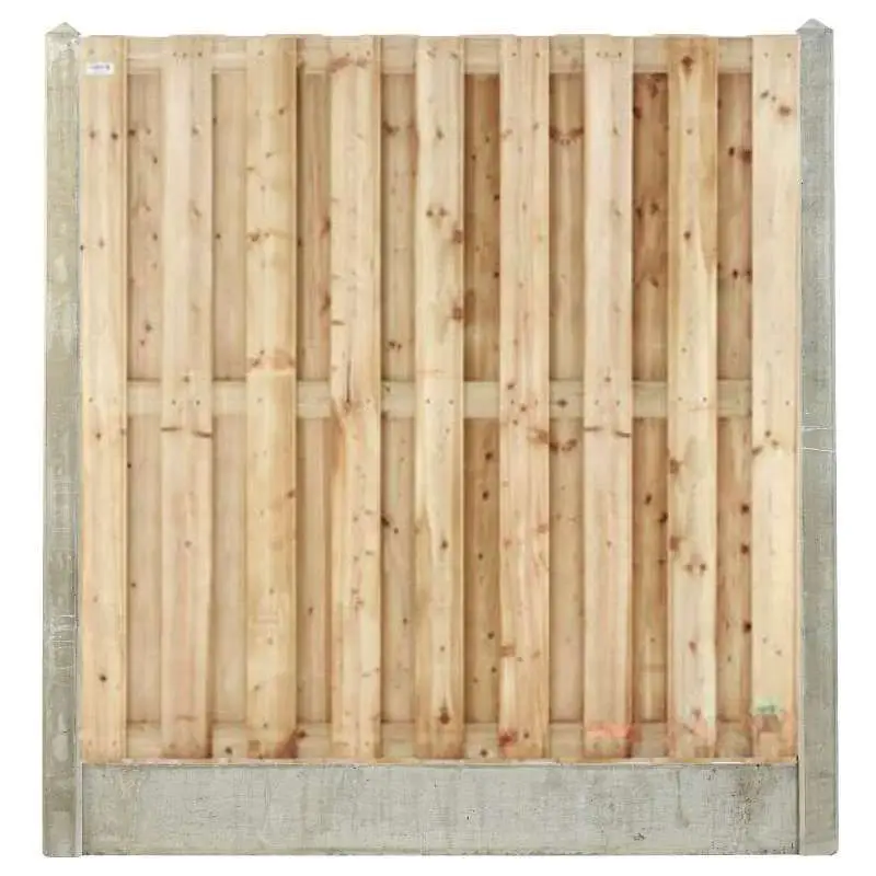 Hout & Beton schutting grijs - Vuren recht 17L groen geimpregneerd (180 x 180 cm) dikte 4,5 cm Snelle Levering