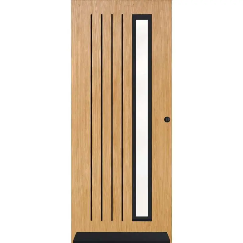 Flitsaanbieding Voordeur IsoTherm Eiken - Meribel (R2 / L3) - Stomp - Transparant voorgelakt