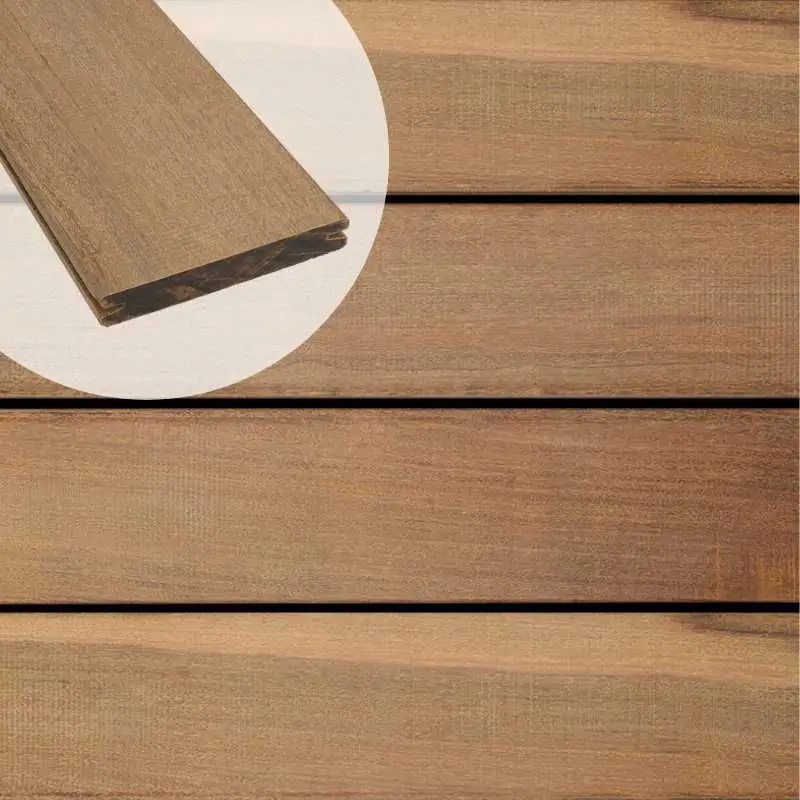 Koopje Vlonderplank hardhout Ipé 2,0 x 13,0 cm (5,80 mtr) geschaafd voor clips