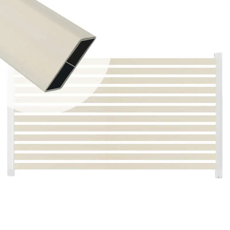 Aanbieding Zelfbouw schutting Louvre Rhombus wit - tbv wit aluminium palen (180 x 90 cm)